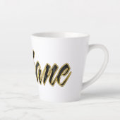 Ariane black gold Lettering Latte Tasse (Rechts)