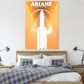 Ariane Guiana Weltraumbahnhof Kunst Leinwanddruck (Insitu (Schlafzimmer))