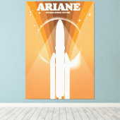 Ariane Guiana Weltraumbahnhof Kunst Leinwanddruck (Insitu (Holzboden))