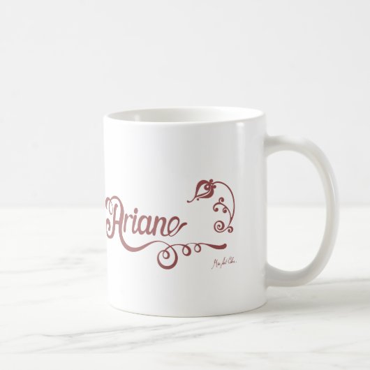 Ariane - personalisierter Name Kaffeetasse (Rechts)