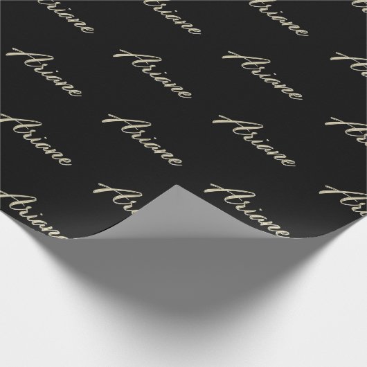 Ariane white gold Handwriting Geschenkpapier (Ecke)