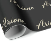 Ariane white gold Handwriting Geschenkpapier (Rolleneckpunkt)