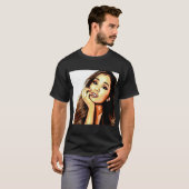 Arianna Grande Foto Face Design T-Shirt (Vorne ganz)