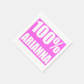Arianna Name 100 Prozent Serviette (Ecke)