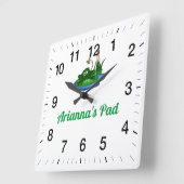 Ariannas Pad Square Wall Clock Quadratische Wanduhr (Winkel)