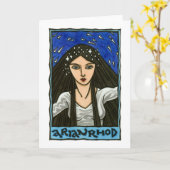 Arianrhod Gruß-Karte Karte (Gelbe Blume)