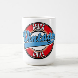 Arica Chile Vintage-Logo Kaffeetasse