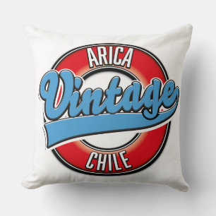 Arica Chile Vintage-Logo Kissen