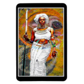 Arican Female Warrior Magnet (Vertikal)