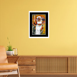 Arican Female Warrior Poster