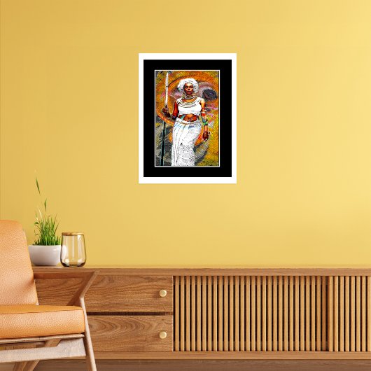 Arican Female Warrior Poster