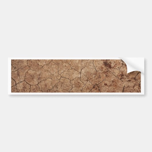 Arid Dry Cracked Earth Autoaufkleber (Vorne)