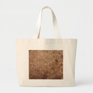 Arid Dry Cracked Earth Jumbo Stoffbeutel
