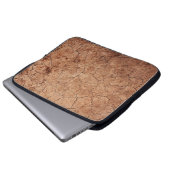 Arid Risse Erosion Risse Wüste Laptopschutzhülle (Vorne Knopf)
