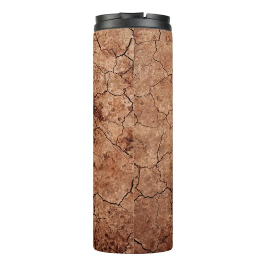 Arid Risse Erosion Risse Wüste Thermosbecher (Rückseite)