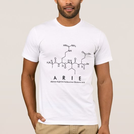 Arie Peptid Name Shirt (Vorderseite)