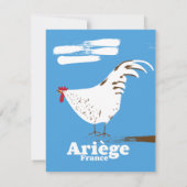 Ariège France Reiseplakat. (Rückseite)