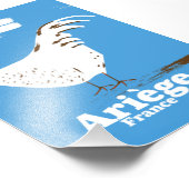 Ariège France Reiseplakat. Fotodruck (Ecke)