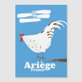 Ariège France Reiseplakat. Magnetkarte (Vorderseite)