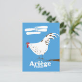 Ariège France Reiseplakat. Postkarte (Stehend Vorderseite)
