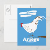 Ariège France Reiseplakat. Postkarte (Vorne/Hinten)