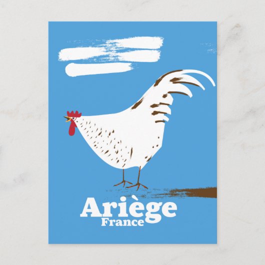 Ariège France Reiseplakat. Postkarte (Vorderseite)