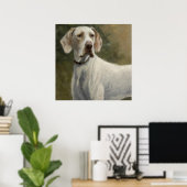 Ariege Pointer - Dog Portrait Poster (Heimbüro)