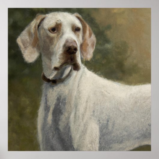 Ariege Pointer - Dog Portrait Poster (Vorne)