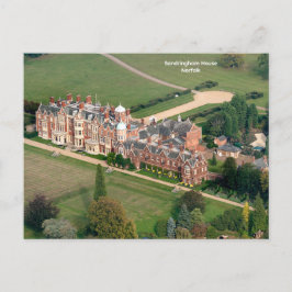 Ariel Ansicht von Sandringham House, Norfolk Postkarte