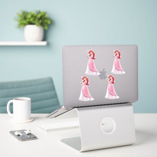 Ariel Aufkleber (Laptop auf Schreibtisch)