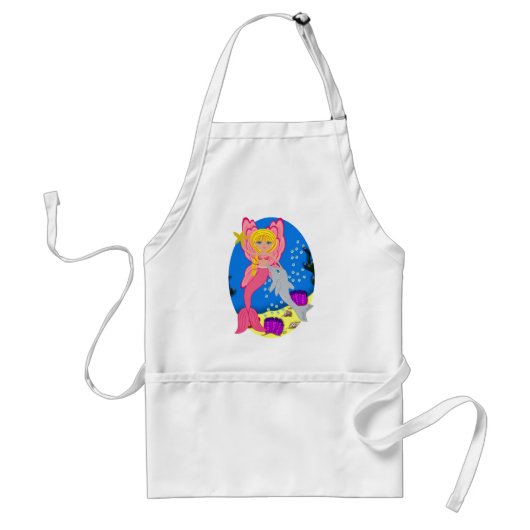 Ariel, die rosa Merfaery und Dolphin-Schürze Schürze (Vorne)