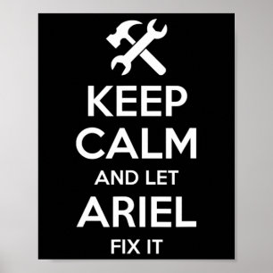Ariel Fix Quote Funny Geburtstag Personalisierter  Poster