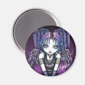 Ariel Gothic Knealing Angel Magnet (Vorderseite/Rückseite)