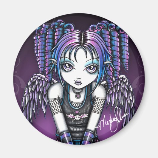 Ariel Gothic Knealing Angel Magnet (Vorne)