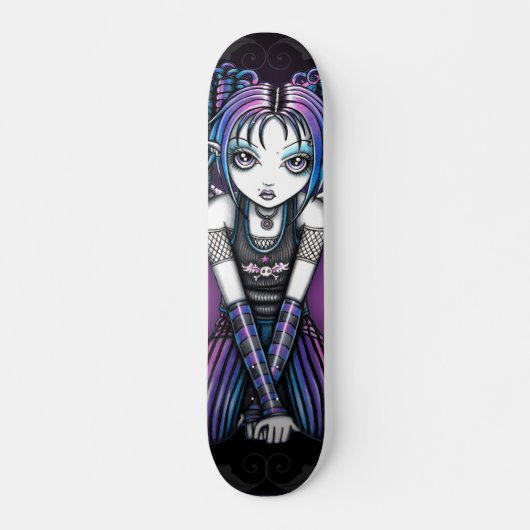 Ariel gotischer großer mit Augen Emo Engel Skateboard (Vorne)