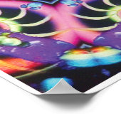 Ariel Kinetic Collage Kaleidoscope Poster (Ecke)