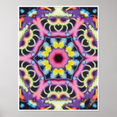 Ariel Kinetic Collage Kaleidoscope Poster (Vorne)