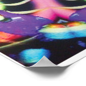 Ariel Kinetic Collage Kaleidoscope Poster (Ecke)