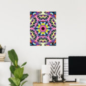Ariel Kinetic Collage Kaleidoscope Poster (Heimbüro)