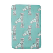 Ariel mermaid Party Blue Badematte (Vorderseite Vertikal)