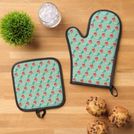 Ariel Oven Mitt & Pot Holder Set