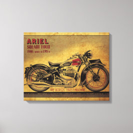 Ariel Square Vier Vintages Motorrad Leinwanddruck
