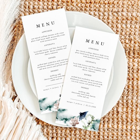 ARIEL Tropical Ocean Corean Manta Ray Beach Menü Menükarte