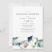 ARIEL Tropical Ocean Marine Beach Paare Dusche Einladung (Vorderseite)