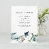 ARIEL Tropisches Ozeankorallen Manta Ray Brautpart Einladung (Stehend Vorderseite)