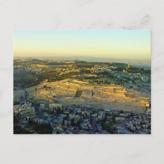 Ariel View of the Mount of Olebt Jersalem Israel Postkarte (Vorderseite)
