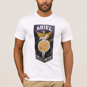 ARIEL VINTAGE MOTORRAD SCHILD, abgenutztes Bild. T-Shirt