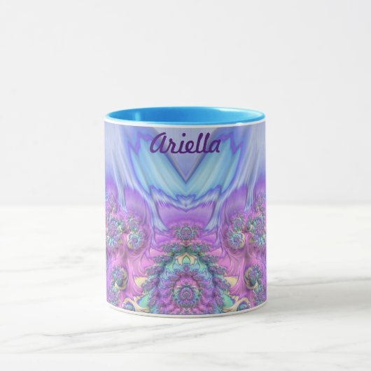ARIELLA ~ GLOSSY 3D Glossy Pink Lila Blue Tasse (Zentrum)