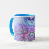 ARIELLA ~ GLOSSY 3D Glossy Pink Lila Blue Tasse (Vorderseite Links)