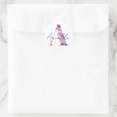 Arielle Name Custom Sticker Girls Label Floral A (Tasche)